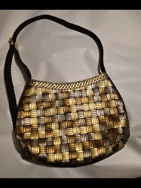 Vintage Genuine Leather CEM Purse - Gold & Bronze